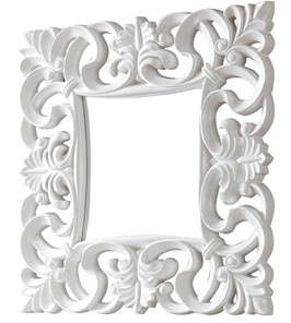 Настенное зеркало PU021 белое в Рязани