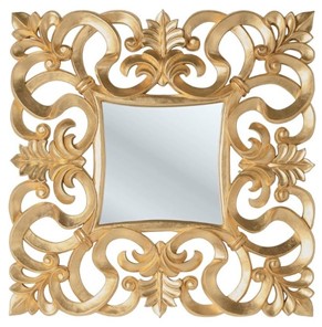 Навесное зеркало PU021 золото в Рязани
