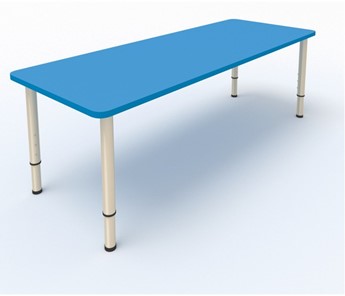 Стол для детей 2-местный  (по одну сторону столешн.) СДО-2 (0-3) синий (МДФ) в Рязани