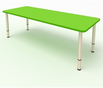 Стол для детей 2-местный  (по одну сторону столешн.) СДО-2 (0-3) зеленый (МДФ) в Рязани