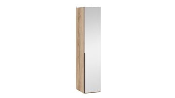 Шкаф для белья с 1 зеркальной дверью Порто (580) СМ-393.07.002 (Яблоня Беллуно/Графит) в Рязани