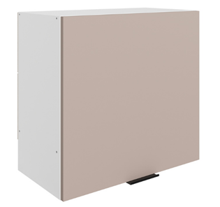 Шкаф навесной под вытяжку Стоун L600 Н566 (1 дв. гл.) (белый/грей софттач) в Рязани