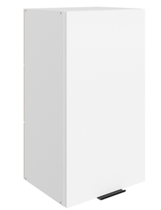 Кухонный шкаф Стоун L400 Н720 (1 дв. гл.) (белый/джелато софттач) в Рязани
