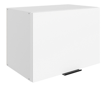 Навесной шкаф Стоун L500 Н360 (1 дв. гл.) (белый/джелато софттач) в Рязани