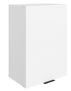 Шкаф навесной Стоун L500 Н720 (1 дв. гл.) (белый/джелато софттач) в Рязани