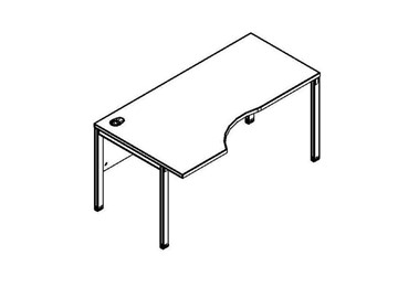 Эргономичный стол XMCET 169L, левый, 1600х900х750 в Рязани