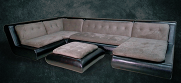 П-образный диван Шад Эвелина со столом-пуфом в Рязани