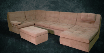 П-образный диван Шад Премьер со столом-пуфом в Рязани