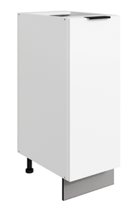 Тумба кухонная Стоун L300 (1 дв.гл.) (белый/джелато софттач) в Рязани