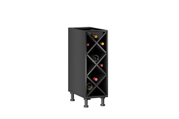 Тумба кухонная винная Мокка ЛД 270.070, цвет черный в Рязани