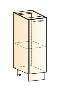 Кухонная тумба Яна L200 (1 дв. гл.) в Рязани
