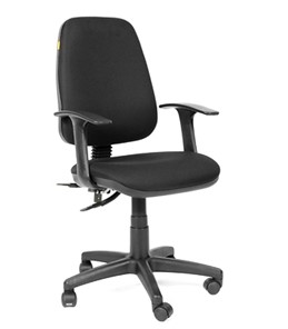 Офисное кресло CHAIRMAN 661 Ткань стандарт 15-21 черная в Рязани