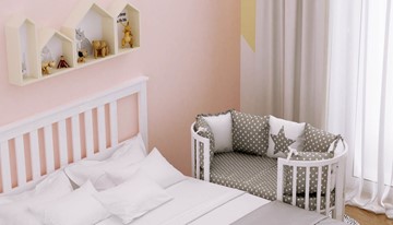 Кроватка детская POLINI Kids Simple 911 Белый в Рязани - предосмотр 7