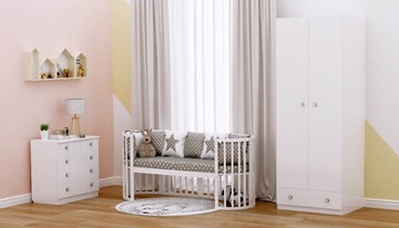 Кроватка детская POLINI Kids Simple 911 Белый в Рязани - предосмотр 8