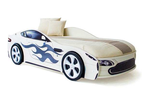 Детская кровать-машина Бондимобиль белый в Рязани - изображение