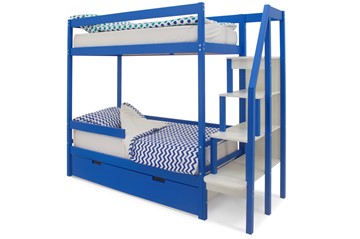 Кровать двухъярусная Svogen синий в Рязани