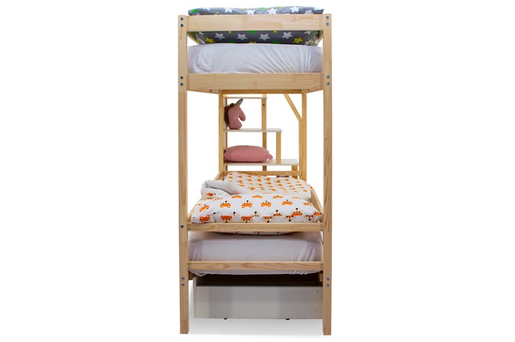 Детская двухэтажная кровать Svogen натура в Рязани - изображение 8