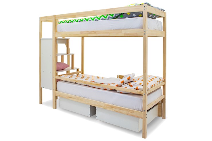 Детская двухэтажная кровать Svogen натура в Рязани - изображение 6