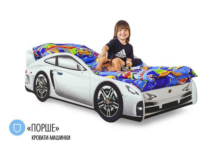 Кровать-машина детская Porsche в Рязани - изображение 1