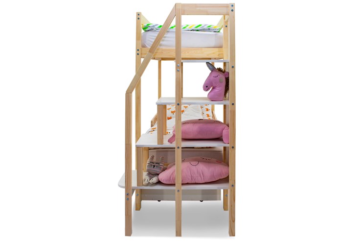 Детская двухэтажная кровать Svogen натура в Рязани - изображение 7