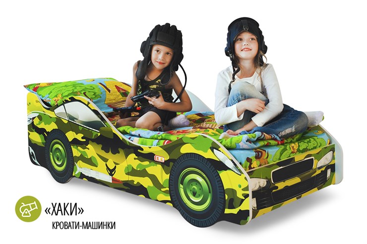 Кровать-машина в детскую Хаки в Рязани - изображение 1