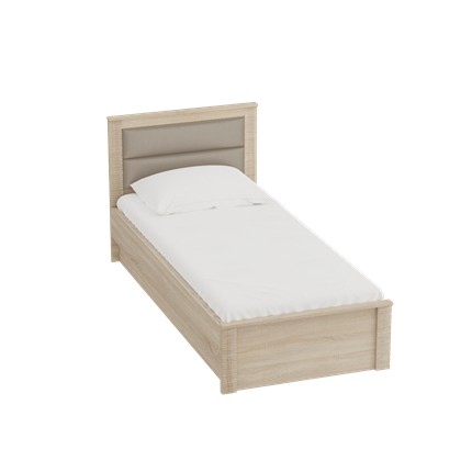 Детская кровать с основанием Элана 900, Дуб сонома в Рязани - изображение