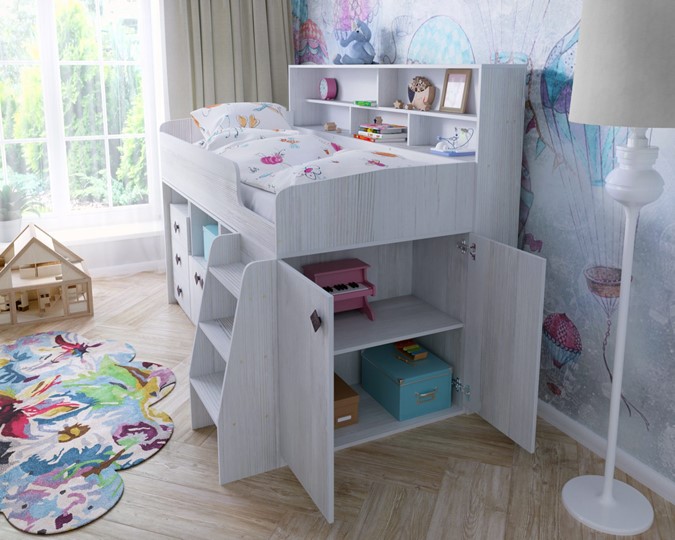 Детская кровать-чердак Малыш-5, цвет Винтерберг в Рязани - изображение 6