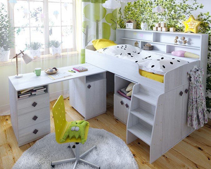 Детская кровать-чердак Малыш-5, цвет Винтерберг в Рязани - изображение 7