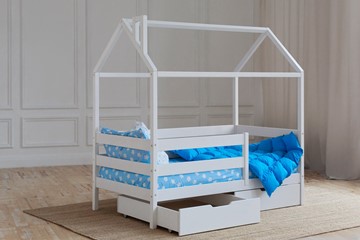 Кровать детская Домик с ящиками, цвет белый в Рязани - предосмотр 2