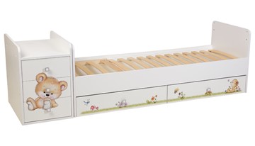 Кровать детская Фея 1100 Медвежонок Белый в Рязани - предосмотр 2
