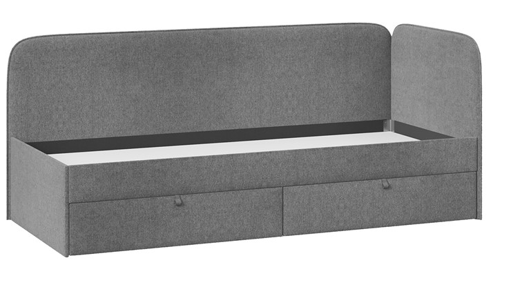 Кровать в детскую Молли тип 1 (90), Микровелюр Scandi Graphite 22 в Рязани - изображение 2