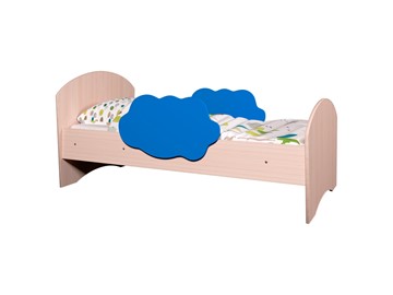 Детская кровать Тучка, корпус Дуб млечный, фасад Синий в Рязани