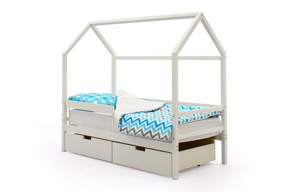 Детская кровать-домик Svogen белый в Рязани - изображение