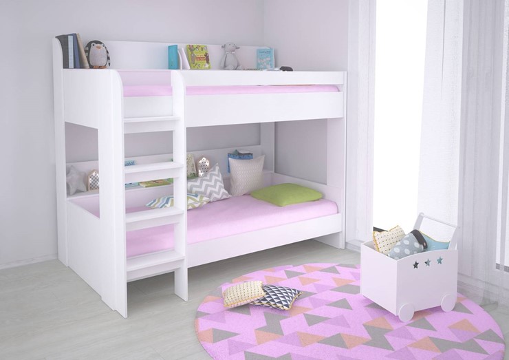 Кровать в детскую POLINI Kids Simple 5000 Белый в Рязани - изображение 3
