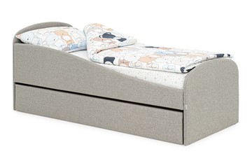 Детская кровать с ящиком Letmo халва (рогожка) в Рязани