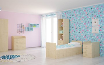 Детская кроватка с комодом POLINI Kids Simple 1100 Натуральный в Рязани - предосмотр 4