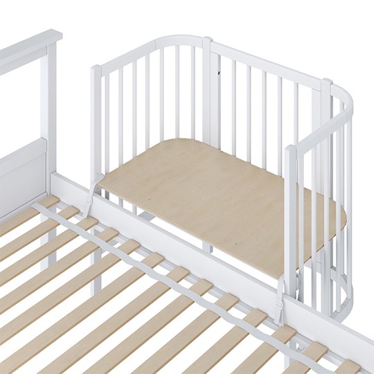 Приставная кровать POLINI Kids Simple 105 Белый в Рязани - изображение 2