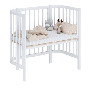 Приставная кровать POLINI Kids Simple 105 Белый в Рязани - предосмотр