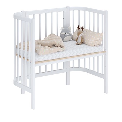 Приставная кровать POLINI Kids Simple 105 Белый в Рязани - изображение