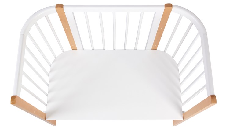 Детская кровать POLINI Kids Simple 120 Белый / Бук в Рязани - изображение 4
