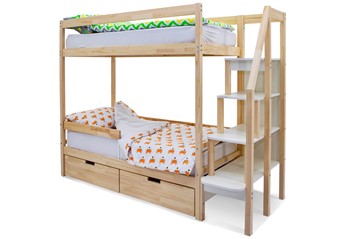 Детская двухэтажная кровать Svogen натура в Рязани