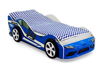 Кровать-машина в детскую Супра синяя в Рязани