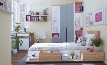 Детская спальня Урбан Набор 3, розовый в Рязани