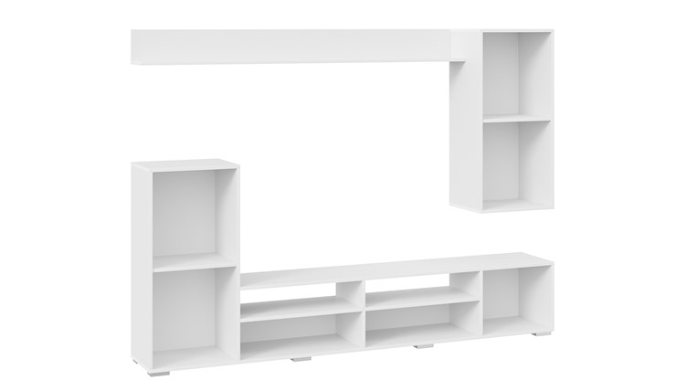 Стенка в гостиную Моретти (Белый, Белый глянец) в Рязани - изображение 3