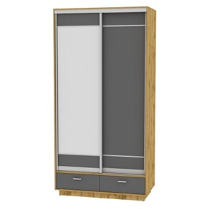 Шкаф 2-дверный Весенний HK3, 2385х1200х600 (D1D2), ДВ-Графит в Рязани