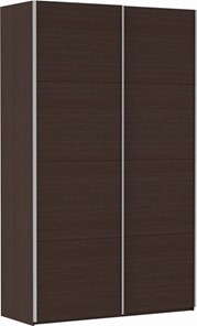 Шкаф 2-х дверный Прайм (ДСП/ДСП) 1400x570x2300, венге в Рязани - предосмотр