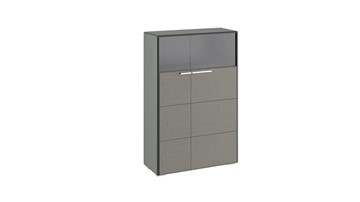 Шкаф Наоми комбинированный двухстворчатый, цвет Фон серый, Джут ТД-208.07.29 в Рязани