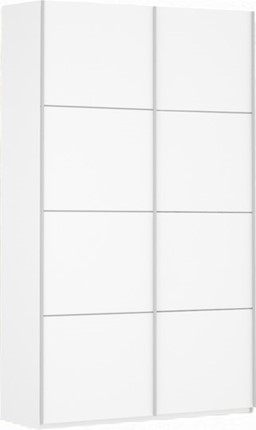 Шкаф Прайм (ДСП/ДСП) 1600x570x2300, белый снег в Рязани - изображение