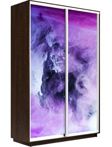 Шкаф 2-створчатый Экспресс 1600x450x2400, Фиолетовый дым/венге в Рязани