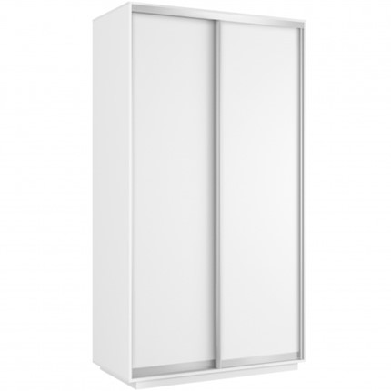 Шкаф 2-дверный Хит (ДСП), 1200x600x2200, белый снег в Рязани - изображение
